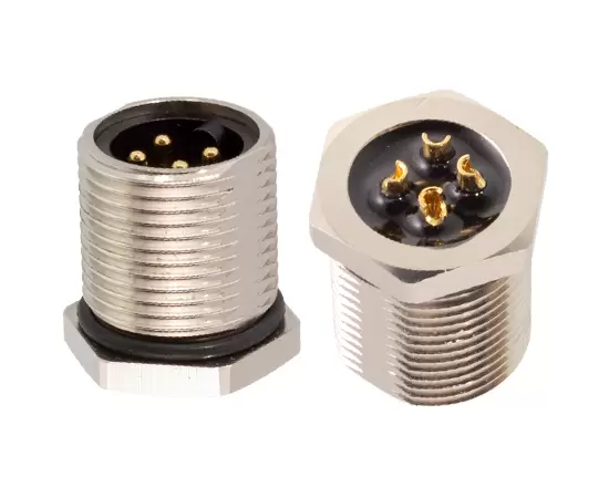 7/8 Male Back Mount Socket ( Solder, Screw 7/8-16UHF )