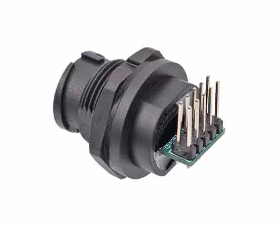 TYPE-C Female Back Mount Angled PCB Receptacle (Bayonet)