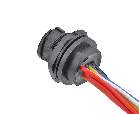 TYPE-C Female Back Mount Receptacle With Wire(Bayonet)