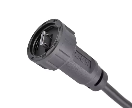 MICRO USB Male to USB 2.0 Male Overmolded Cable(Threaded)