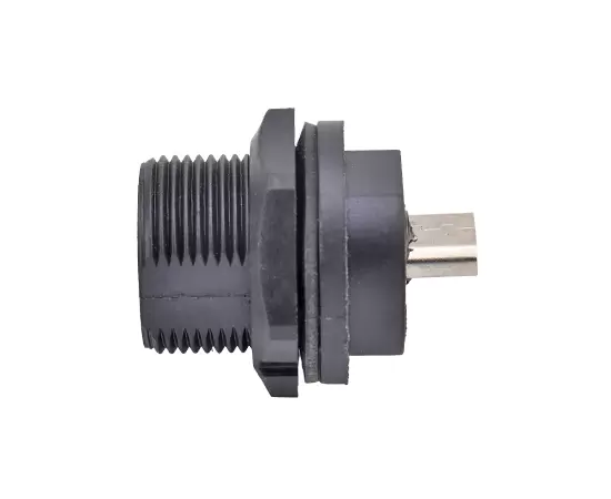 MICRO USB Female to Female Back Mount Receptacle(Threaded)