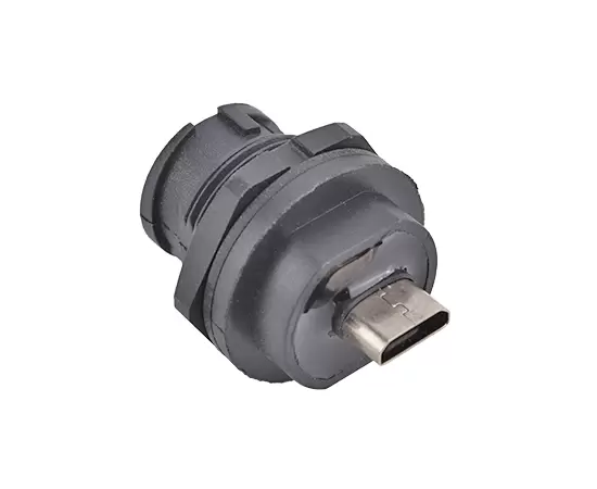 MICRO USB Female to Female Back Mount Receptacle(Bayonet)