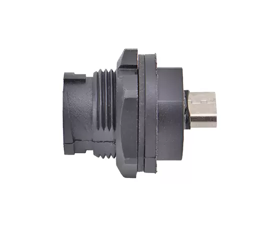 MICRO USB Female to Female Back Mount Receptacle(Bayonet)