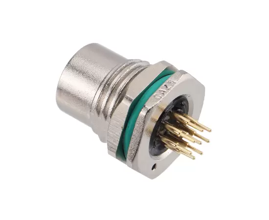 M12 Zinc alloy shell Female Back Mount Socket PCB Screw M16*1.5/PG9