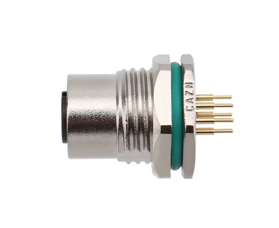 M12 Zinc alloy shell Female Back Mount Socket PCB Screw M16*1.5/PG9