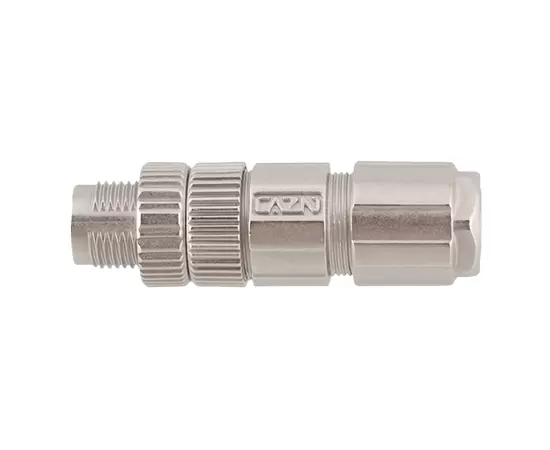 M12 Straight Male Metal Assembled Plug (Data type,Crimp, PG9)