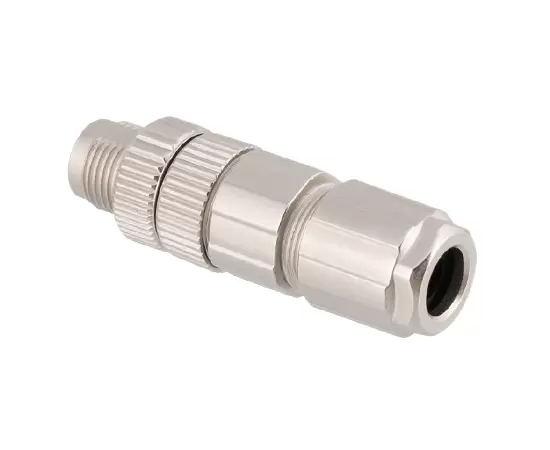 M12 Straight Male Metal Assembled Plug (Data type,Crimp, PG9)