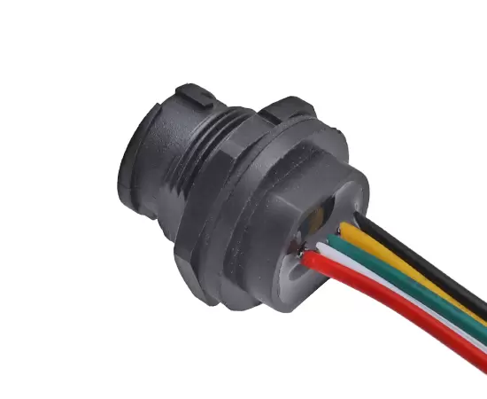 MICRO USB Female Back Mount Receptacle With Wire(Bayonet)