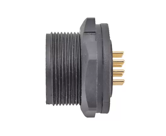 E13 PCB Back Mount Male Receptacle (Threaded)