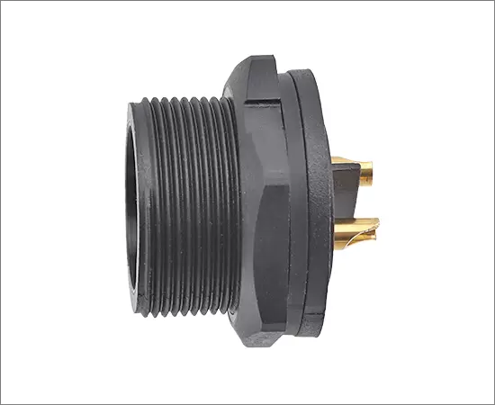 E13 Back Mount Solder Female Receptacle (Threaded)