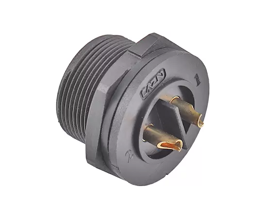 E13 Back Mount Solder Female Receptacle (Threaded)