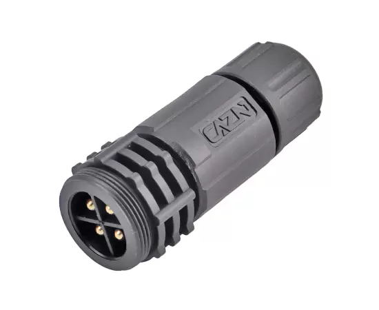 E13 Straight Male Solder Assembly Mating Plug(Threaded)