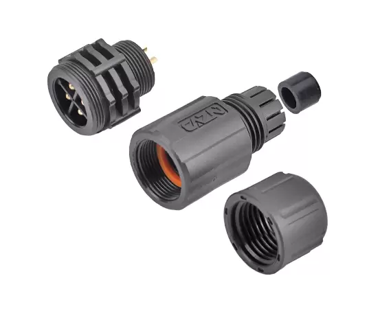 E13 Straight Male Solder Assembly Mating Plug(Threaded)