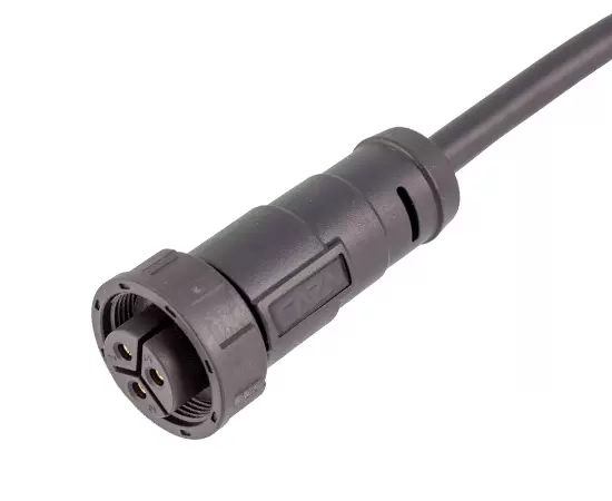 E13 Female Overmolding Straight Plug Cable (Threaded)