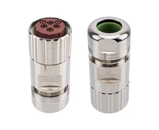 M40 Signal Straight Female Metal Assembled Plug (Crimp)