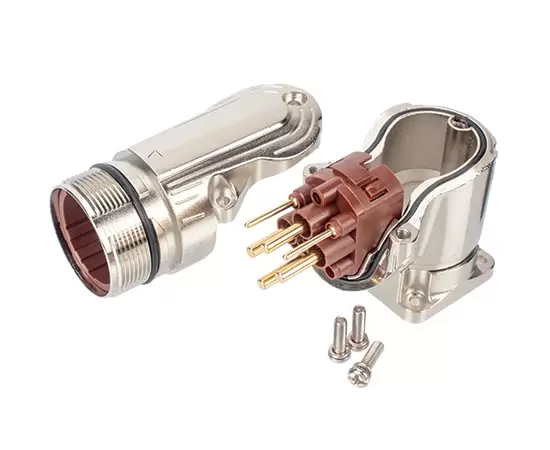 M40 curved needle type metal assembled socket (Crimp)