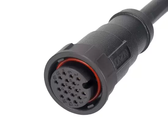 E16 Straight Female Overmolded Plug(Bayonet)