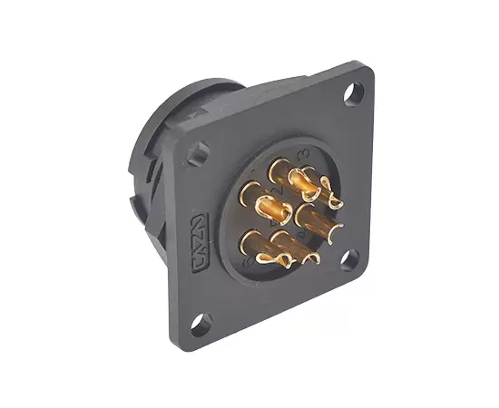 E16 Male Square Receptacle(Bayonet)