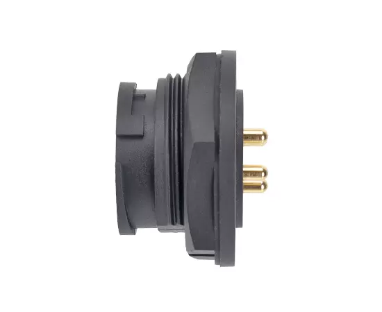 E16 Male Back Mount PCB Receptacle(Bayonet)