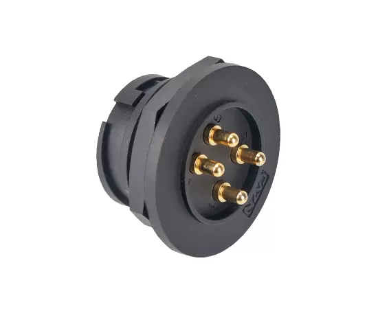 E16 Male Back Mount PCB Receptacle(Bayonet)