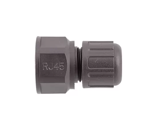 RJ45 Straight Male Plastic Plug(Threaded)