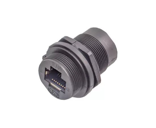 RJ45 Female to Female Front Mount Receptacle(Threaded)