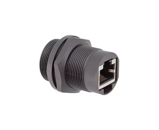 RJ45 Female to Female Front Mount Receptacle(Threaded)