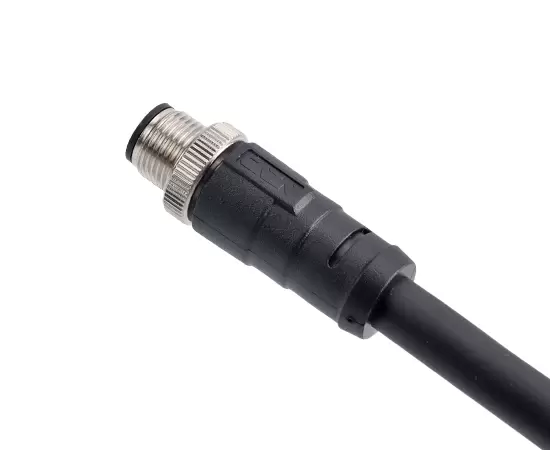 M12 Straight Male Plastic Plug(Power type)