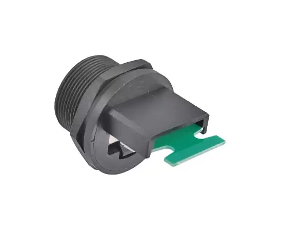 RJ45 Female Board Rear Single Ethernet Port Tailplate Socket with Terminals (Threaded)