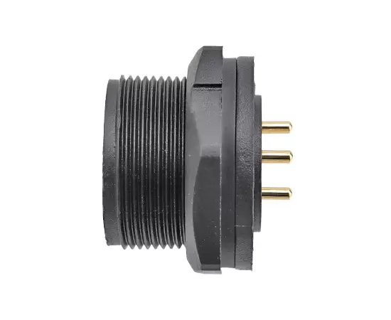 E13 PCB Back Mount Female Receptacle (Threaded)