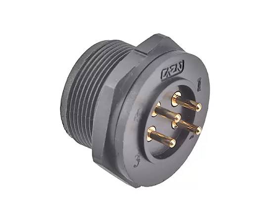 E13 PCB Back Mount Female Receptacle (Threaded)