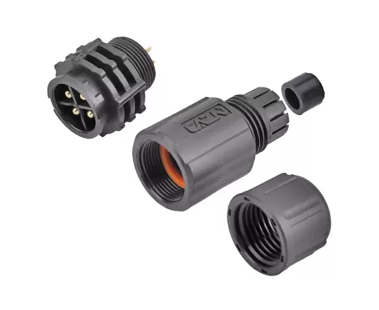 E13 Straight Male Solder Assembly Mating Plug(Bayonet)