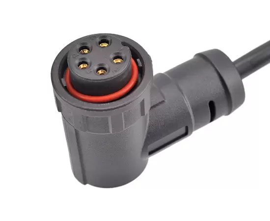 E13 Female Overmolding Angled Plug Cable (Bayonet)