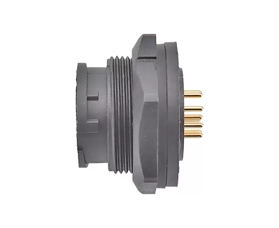 E13 PCB Back Mount Male Receptacle (Bayonet)