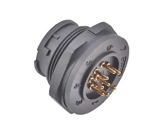 E13 PCB Back Mount Male Receptacle (Bayonet)