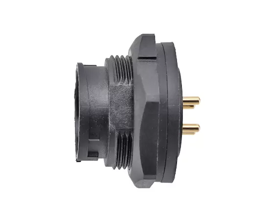 E13 PCB Back Mount Female Receptacle (Bayonet)