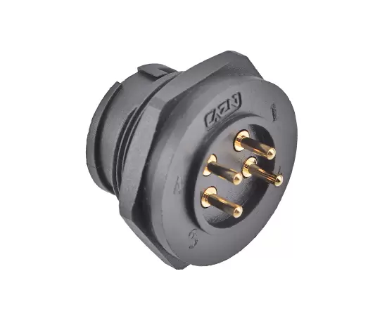 E13 PCB Back Mount Female Receptacle (Bayonet)