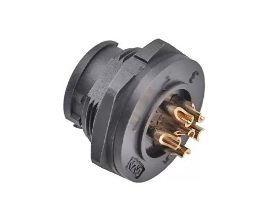 E13 Back Mount Solder Female Receptacle (Bayonet)