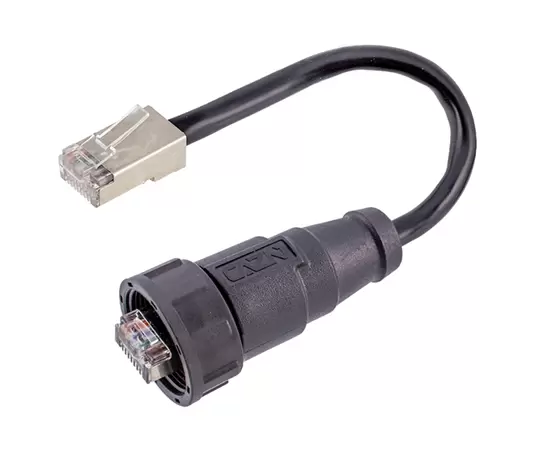 RJ45 Straight Male Overmolded Plug(Bayonet)
