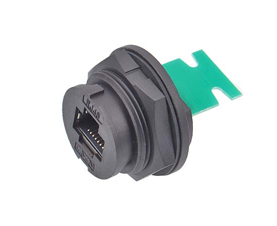 E16 ERJ45 Female Board Mounted Socket Ethernet Port to Pin Header Converter TRC-02C (Potting Glue) (Bayonet) 核对29