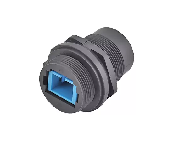 FDDI Single-mode Single-core Front Mount Receptacle(Threaded)