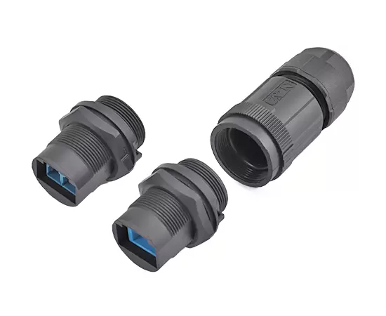 FDDI Single-mode Single-core Front Mount Receptacle(Threaded)