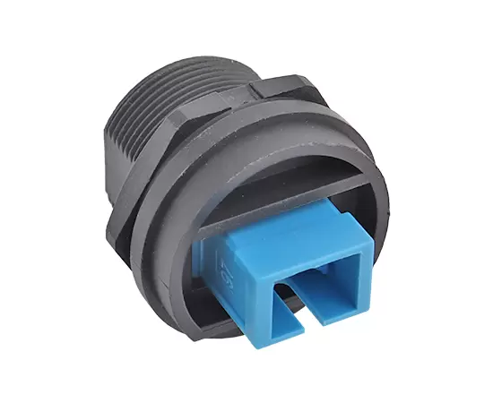 FDDI Single-mode Single-core Back Mount Receptacle(Threaded)