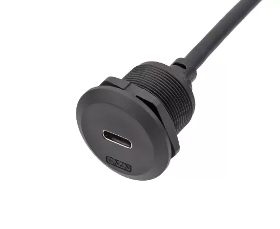 EP-TYPE-C Panel front installation female socket/USB male plug(Threaded)