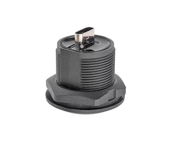 EP-TYPE-C Panel front installation of dual female socket(Threaded)