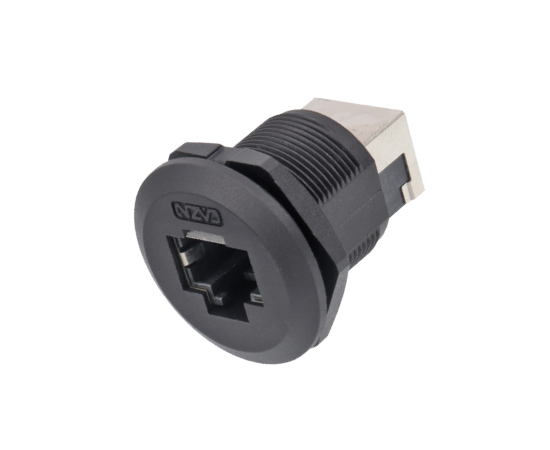 EP-RJ45 Panel front installation of dual female socket(Threaded)