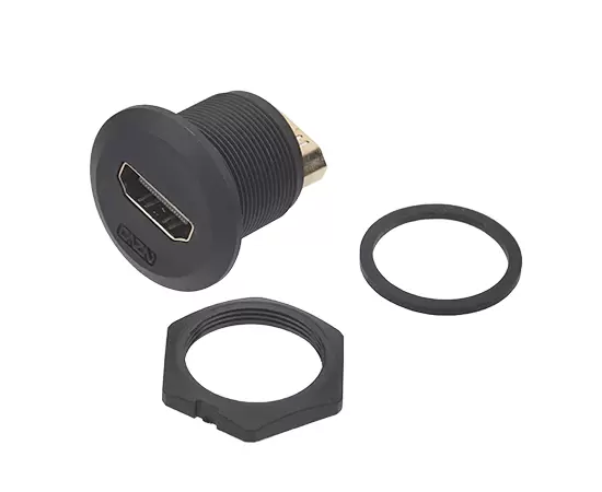 EP-HDMI Panel front installation of dual female socket(Threaded)