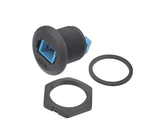 EP-FDDI Single-mode Single-core Front Mount Receptacle(Threaded)