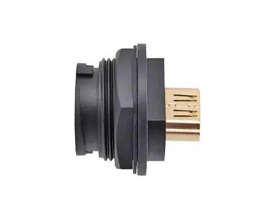 E16 EHDMI Female to Female back mount receptacle(Bayonet)