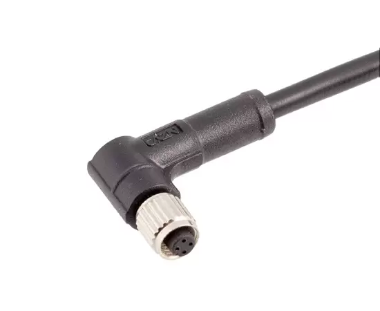 M5 Angled Female Overmolded Plug